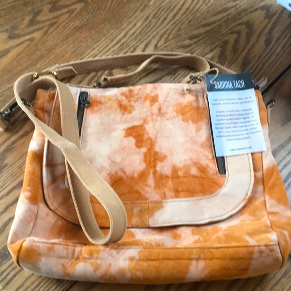 Free People Handbags - Free people x Sabrina Tach tie dyed bag